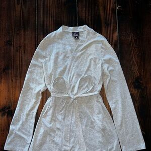 Oh Baby by Motherhood Maternity Heather Gray Robe